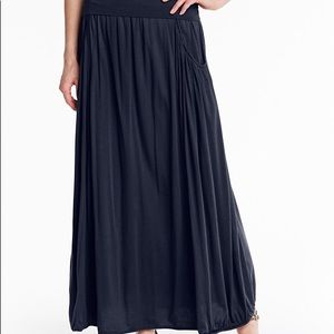 Garnet Hill Favorite Maxi Skirt - Navy - M